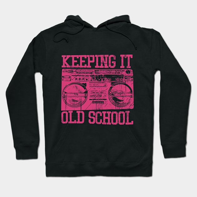 Old School Cassette Player Hoodie by UNDERGROUNDROOTS